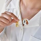 Customized Teardrop Pet Urn Pendant Necklace