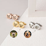 Personalized Pet Head Cufflinks