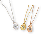 Customized Teardrop Pet Urn Pendant Necklace