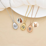 Customized Teardrop Pet Urn Pendant Necklace