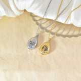 Customized Teardrop Pet Urn Pendant Necklace