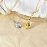 Customized Teardrop Pet Urn Pendant Necklace