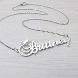 Crown Necklace Customized Name Couple Gift