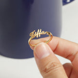 Personalized Name Couple Rings