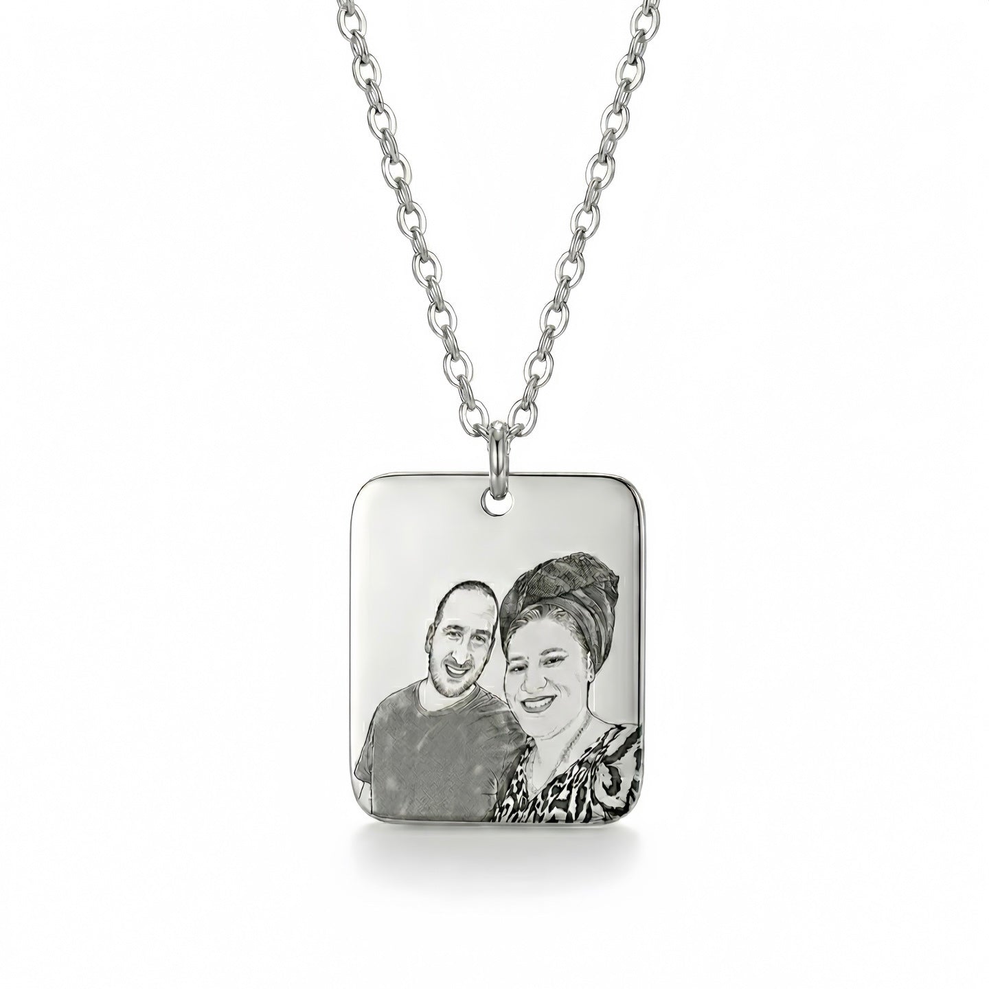 Oblong Picture Necklace