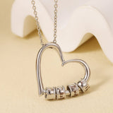 Heart Necklace with Beads