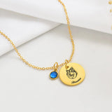 Pet Portrait Name Necklace
