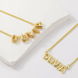 3D Bubble Name Necklace