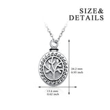 925 Sterling Silver Tree of Life Necklace Opens in Memory of Pet Loved One Urn Necklace