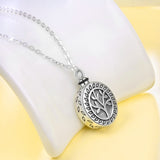 925 Sterling Silver Tree of Life Necklace Opens in Memory of Pet Loved One Urn Necklace