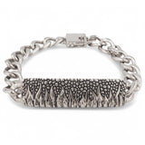 S925 Silver Flame Series Men's Bold Chain Bracelet