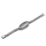 S925 Silver Flame Series Men's Bold Chain Bracelet