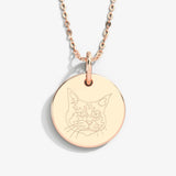 Pet Portrait & Name Necklace