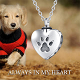 Pet Paw Print Urn Necklace