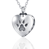 Pet Paw Print Urn Necklace