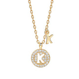 Double Alphabet Letter Necklace