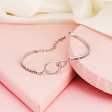 Customized Name Double Ring Bracelet