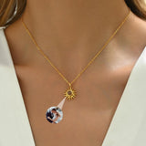 Sun Photo Projection Necklace