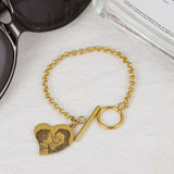 Personalized Heart Photo Bracelet