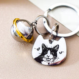 Customized Pet Fur & Portrait Keychains