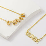 Custom 3D Bubble Name Necklace