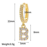 Initial Hoop Earrings