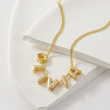 3D Bubble Name Necklace