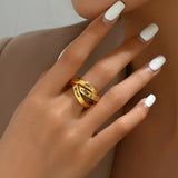 Three Circles Name Ring