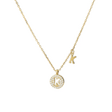 Double Alphabet Letter Necklace