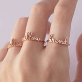 Engraved Name Ring