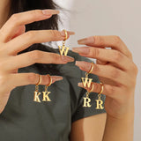 Personalized Gold Initial Earrings