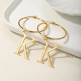 Personalized Letter Oversized Earrings