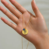 Pet Portrait Name Necklace