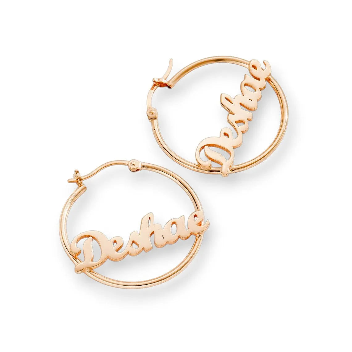 Name Hoop Earrings