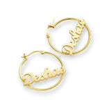 Name Hoop Earrings