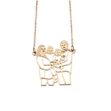Picture Stick Figures Necklace
