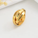 Three Circles Name Ring