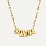 3D Bubble Name Necklace