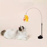 Free Membership Gift-Suction Cup Suction Floor Teaser Stick Pole Cat Toys