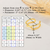 Gold Criss Cross Rings for Women Adjustable X Ring