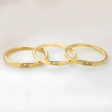 Personalized Name Ring Mother's Day Custom Gift