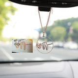 Personalized Round Children's Painting Car Charm