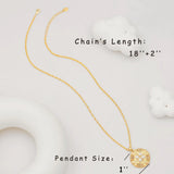 Gold Plated Coin Pearl Pendant Necklace