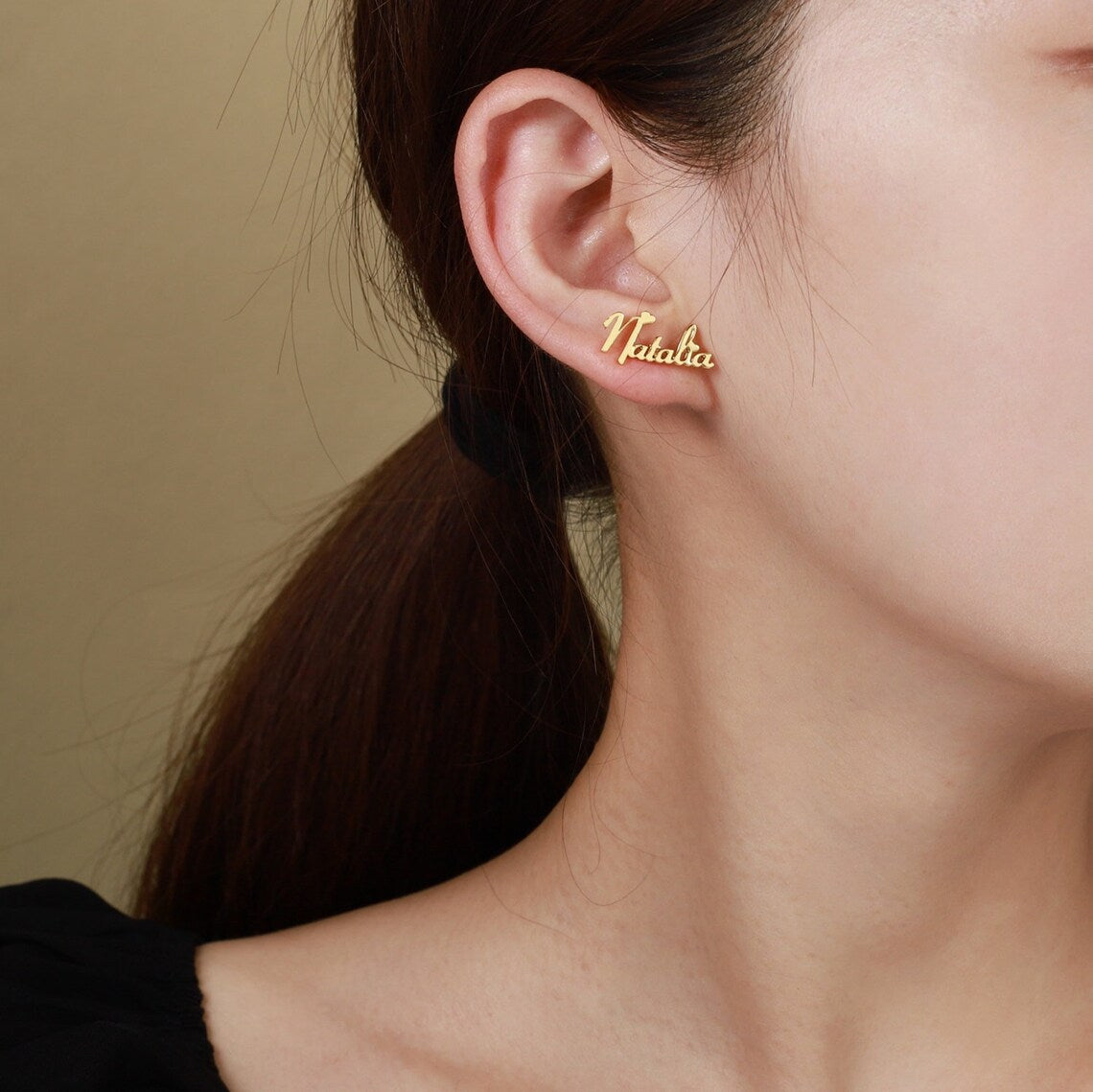 Custom  Minimalist Name Earrings