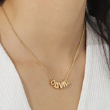 Custom 3D Bubble Name Necklace