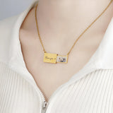 Customized Text  Photo  Love Neckalce