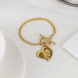 Personalized Heart Photo Bracelet