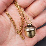 Personalized Chestnut Cremation Urn Necklce Ashes Jewelry