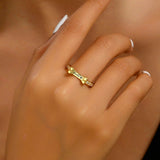 Dog Bone Name Ring