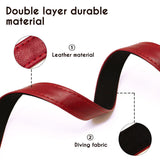 Leather Dog ID Collar Set